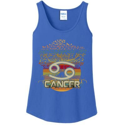 Living Tree Cancer Zodiac Gift Ladies Essential Tank