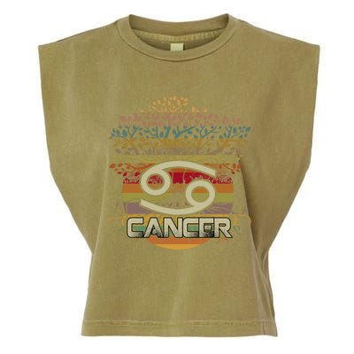 Living Tree Cancer Zodiac Gift Garment-Dyed Women's Muscle Tee