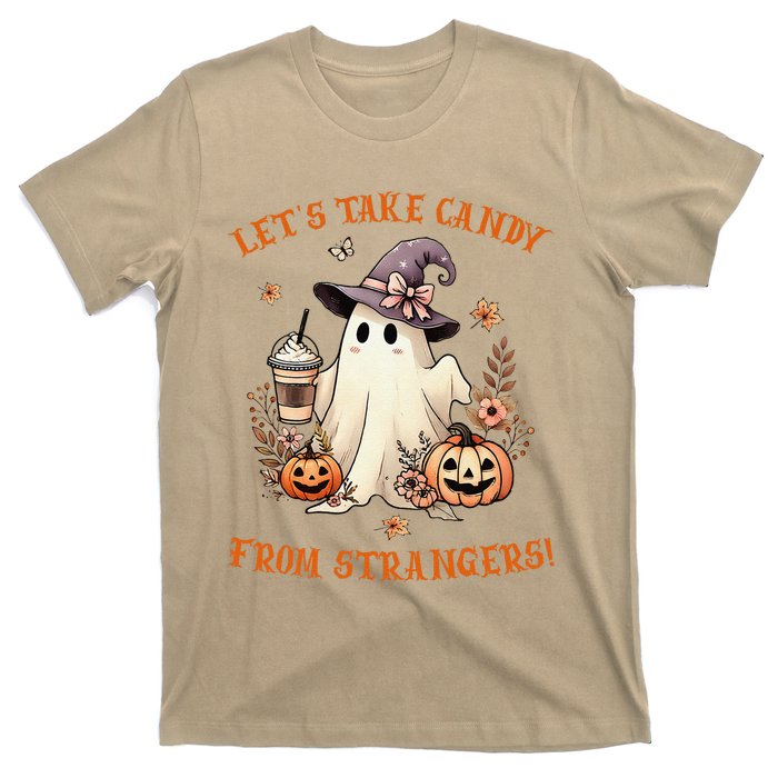 LetS Take Candy From Strangers Funny Halloween T-Shirt