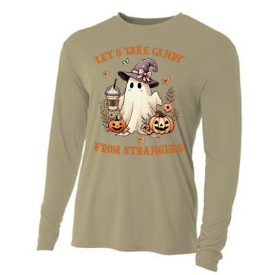 LetS Take Candy From Strangers Funny Halloween Cooling Performance Long Sleeve Crew