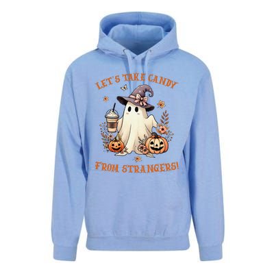 LetS Take Candy From Strangers Funny Halloween Unisex Surf Hoodie