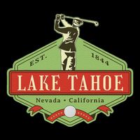Lake Tahoe California Nevada Retro Vintage Golf Themed Womens Tank Top