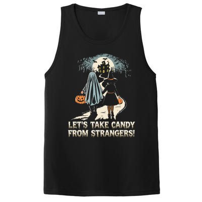 LetS Take Candy From Strangers Funny Halloween PosiCharge Competitor Tank