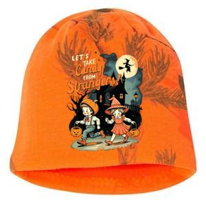 LetS Take Candy From Strangers Funny Halloween Kati - Camo Knit Beanie