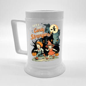 LetS Take Candy From Strangers Funny Halloween Beer Stein