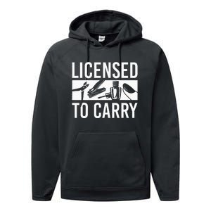 L.I.C.E.N.S.E.D To Carry Nail Supplies Nail Tech Performance Fleece Hoodie