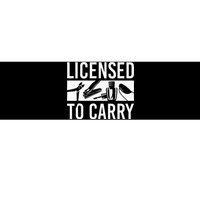 L.I.C.E.N.S.E.D To Carry Nail Supplies Nail Tech Bumper Sticker