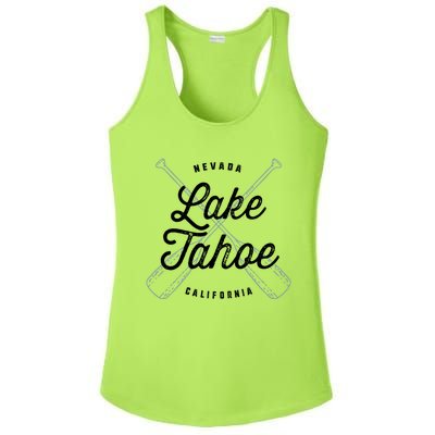 Lake Tahoe California Nevada Souvenir Gift Cool Vintage Gift Ladies PosiCharge Competitor Racerback Tank