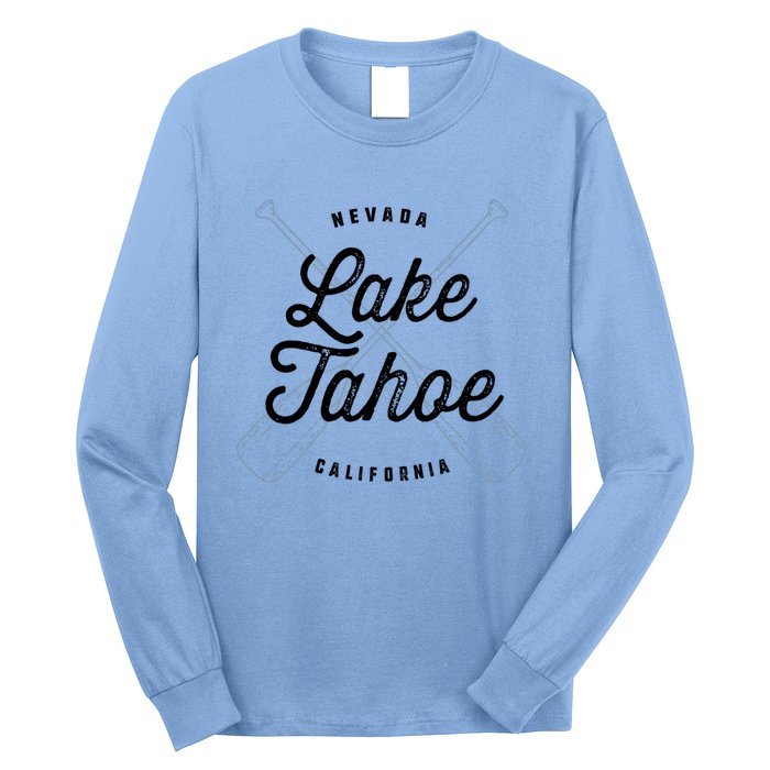 Lake Tahoe California Nevada Souvenir Gift Cool Vintage Gift Long Sleeve Shirt