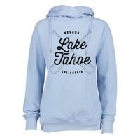 Lake Tahoe California Nevada Souvenir Gift Cool Vintage Gift Womens Funnel Neck Pullover Hood