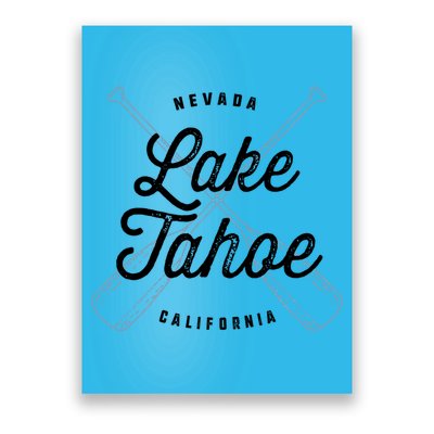 Lake Tahoe California Nevada Souvenir Gift Cool Vintage Gift Poster