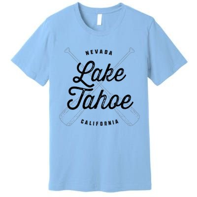 Lake Tahoe California Nevada Souvenir Gift Cool Vintage Gift Premium T-Shirt