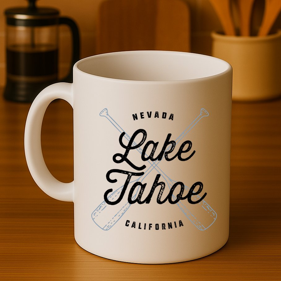 Lake Tahoe California Nevada Souvenir Gift Cool Vintage Gift Mug