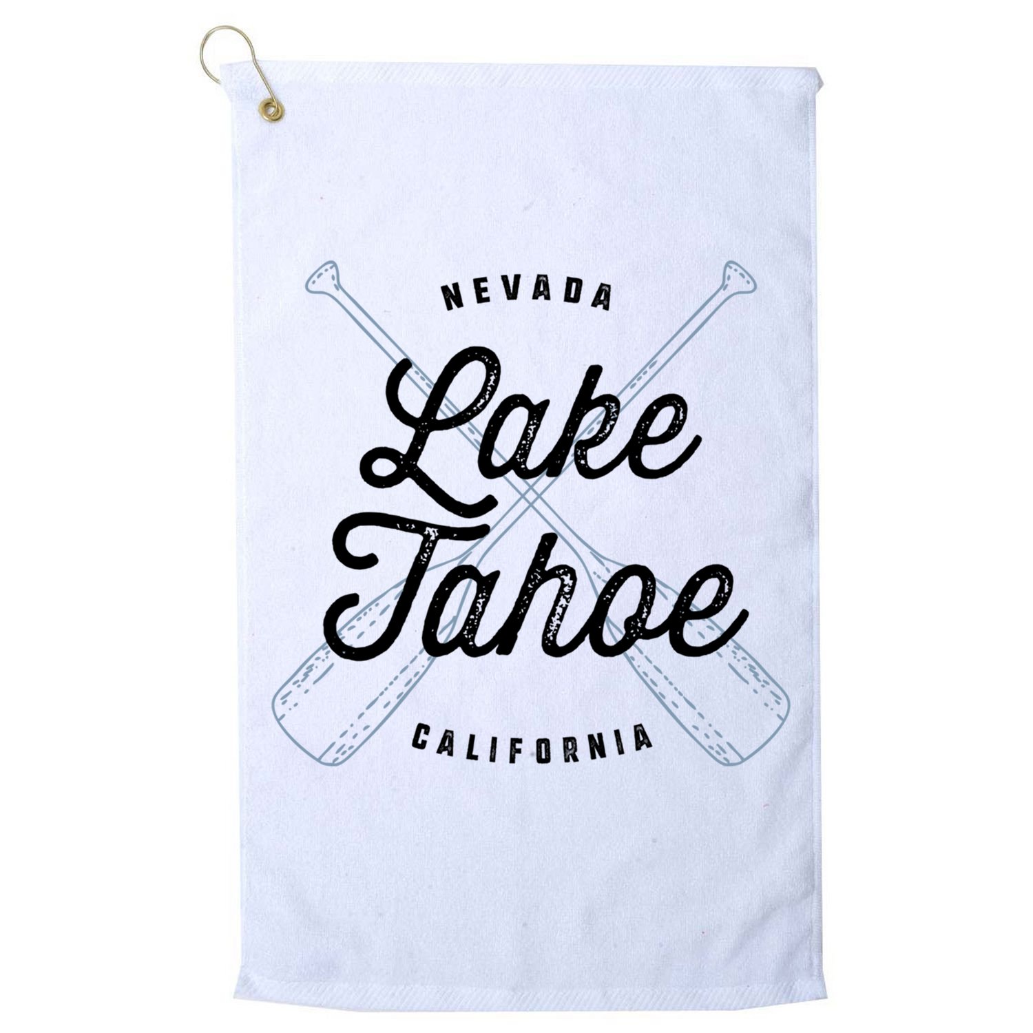 Lake Tahoe California Nevada Souvenir Gift Cool Vintage Gift Golf Towel