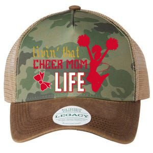 Livin That Cheer Mom Life Meaningful Gift Legacy Tie Dye Trucker Hat