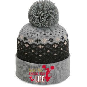 Livin That Cheer Mom Life Meaningful Gift The Baniff Cuffed Pom Beanie