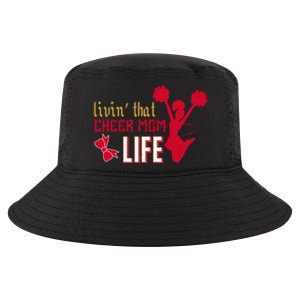 Livin That Cheer Mom Life Meaningful Gift Cool Comfort Performance Bucket Hat