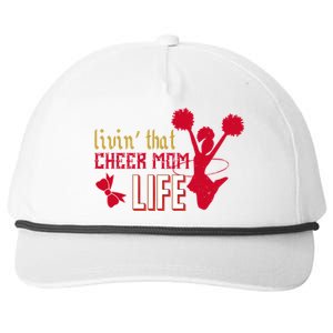 Livin That Cheer Mom Life Meaningful Gift Snapback Five-Panel Rope Hat