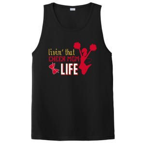 Livin That Cheer Mom Life Meaningful Gift PosiCharge Competitor Tank