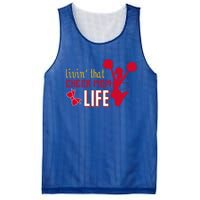 Livin That Cheer Mom Life Meaningful Gift Mesh Reversible Basketball Jersey Tank