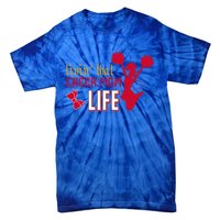 Livin That Cheer Mom Life Meaningful Gift Tie-Dye T-Shirt