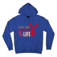 Livin That Cheer Mom Life Meaningful Gift Tall Hoodie