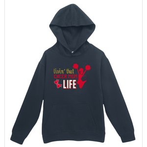 Livin That Cheer Mom Life Meaningful Gift Urban Pullover Hoodie