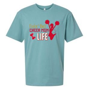 Livin That Cheer Mom Life Meaningful Gift Sueded Cloud Jersey T-Shirt