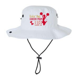 Livin That Cheer Mom Life Meaningful Gift Legacy Cool Fit Booney Bucket Hat