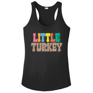 Little Turkey Cute Thanksgiving Colorful Ladies PosiCharge Competitor Racerback Tank