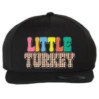Little Turkey Cute Thanksgiving Colorful Wool Snapback Cap