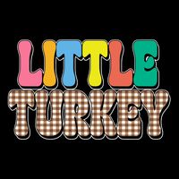 Little Turkey Cute Thanksgiving Colorful Wool Snapback Cap