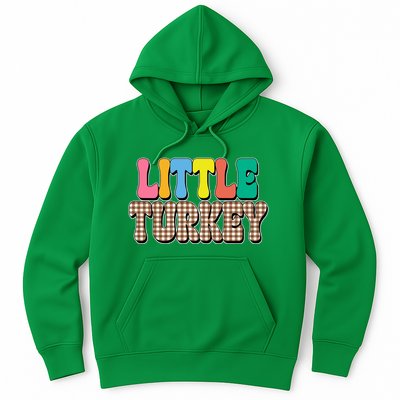 Little Turkey Cute Thanksgiving Colorful Hoodie