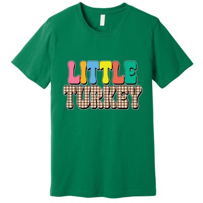 Little Turkey Cute Thanksgiving Colorful Premium T-Shirt