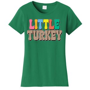 Little Turkey Cute Thanksgiving Colorful Women's T-Shirt