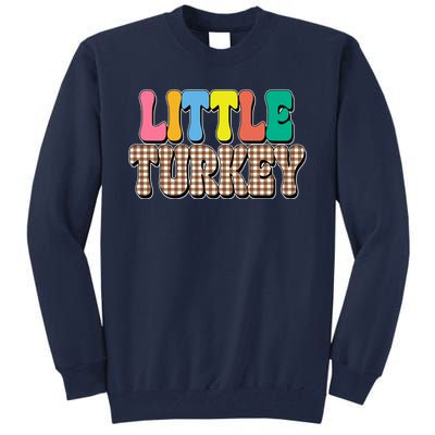 Little Turkey Cute Thanksgiving Colorful Tall Sweatshirt