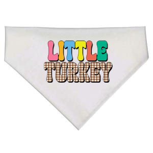 Little Turkey Cute Thanksgiving Colorful USA-Made Doggie Bandana