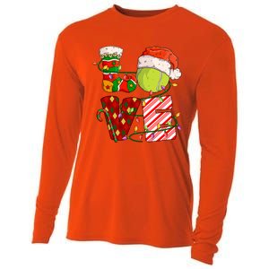 Love Tennis Christmas Tennis Player Xmas Party Gift Cooling Performance Long Sleeve Crew