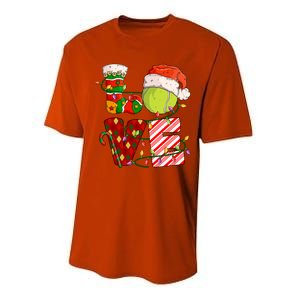 Love Tennis Christmas Tennis Player Xmas Party Gift Performance Sprint T-Shirt