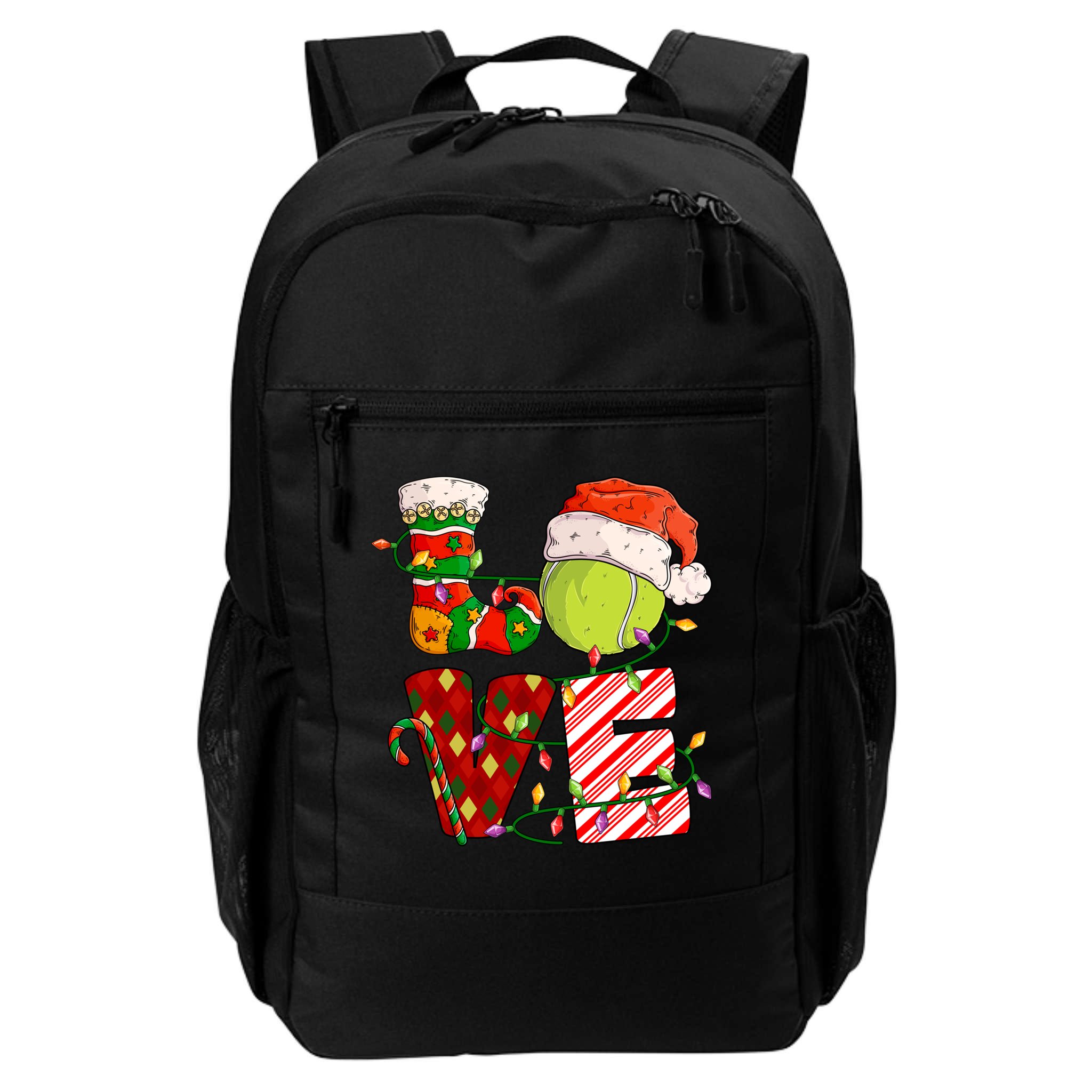 Love Tennis Christmas Tennis Player Xmas Party Gift Backpack