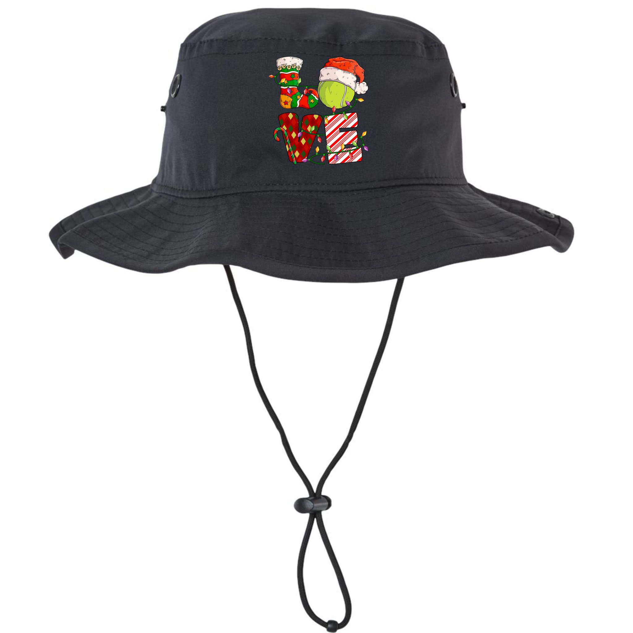 Love Tennis Christmas Tennis Player Xmas Party Gift Bucket Hat