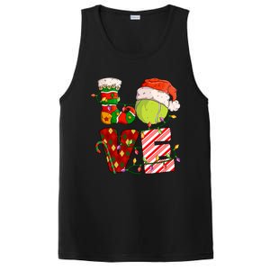 Love Tennis Christmas Tennis Player Xmas Party Gift PosiCharge Competitor Tank