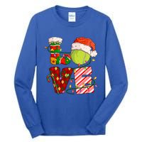 Love Tennis Christmas Tennis Player Xmas Party Gift Tall Long Sleeve T-Shirt