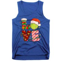 Love Tennis Christmas Tennis Player Xmas Party Gift Tank Top