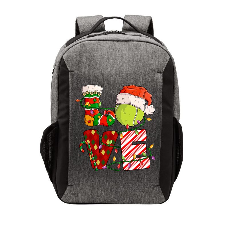 Love Tennis Christmas Tennis Player Xmas Party Gift Vector Backpack