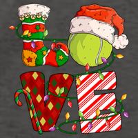 Love Tennis Christmas Tennis Player Xmas Party Gift Vector Backpack