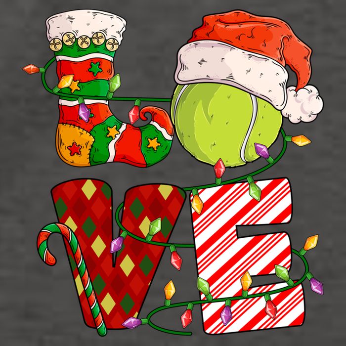 Love Tennis Christmas Tennis Player Xmas Party Gift Vector Backpack