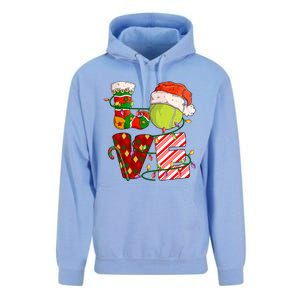 Love Tennis Christmas Tennis Player Xmas Party Gift Unisex Surf Hoodie