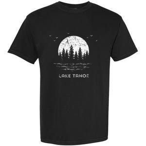 Lake Tahoe Californianevada Mountain Resort Moon Trees Garment-Dyed Heavyweight T-Shirt