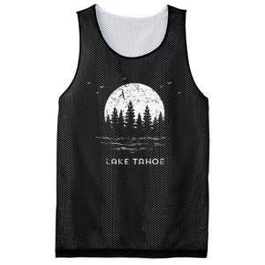 Lake Tahoe Californianevada Mountain Resort Moon Trees Mesh Reversible Basketball Jersey Tank